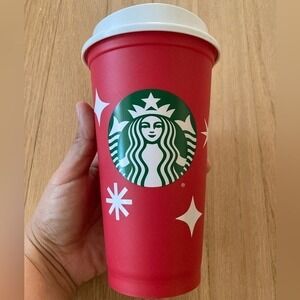Starbucks 2022 Anniversary Red Mug 16oz Collectible‎ Fandom Coffee Cup Hot Cocoa